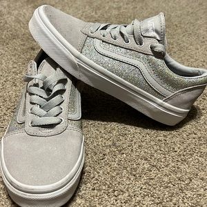 Grey Sparkle Vans
